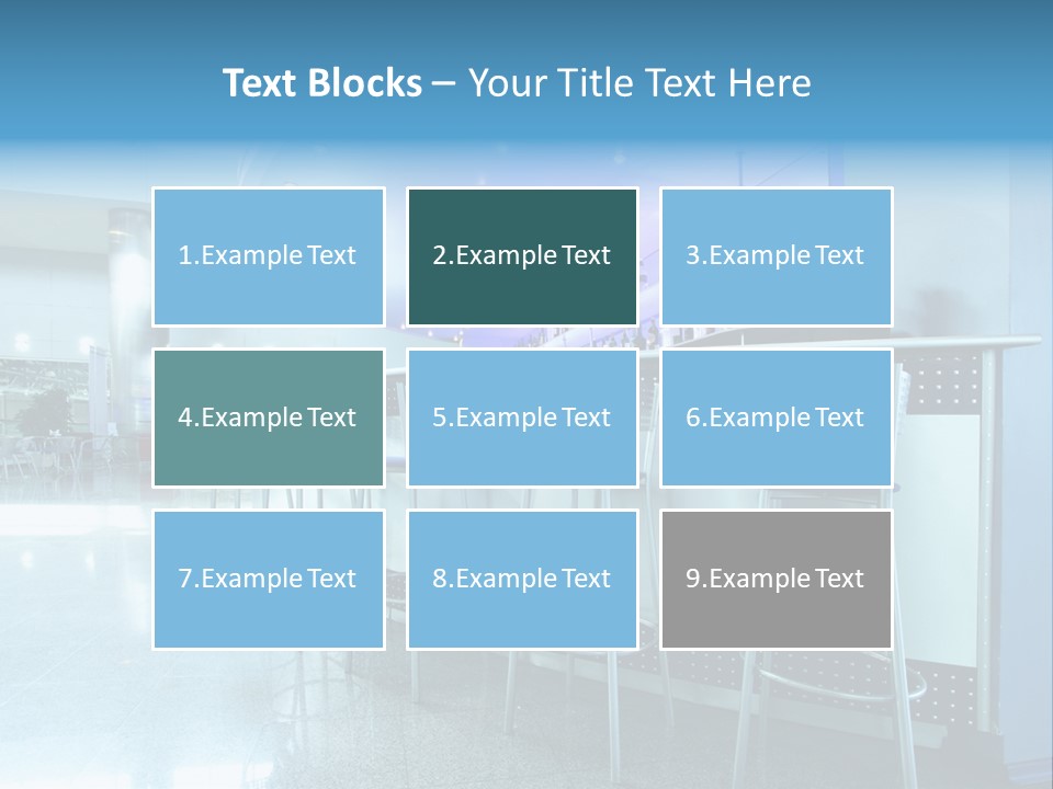 Round Stool Cheers PowerPoint Template