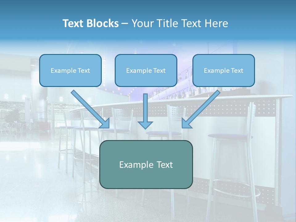 Round Stool Cheers PowerPoint Template