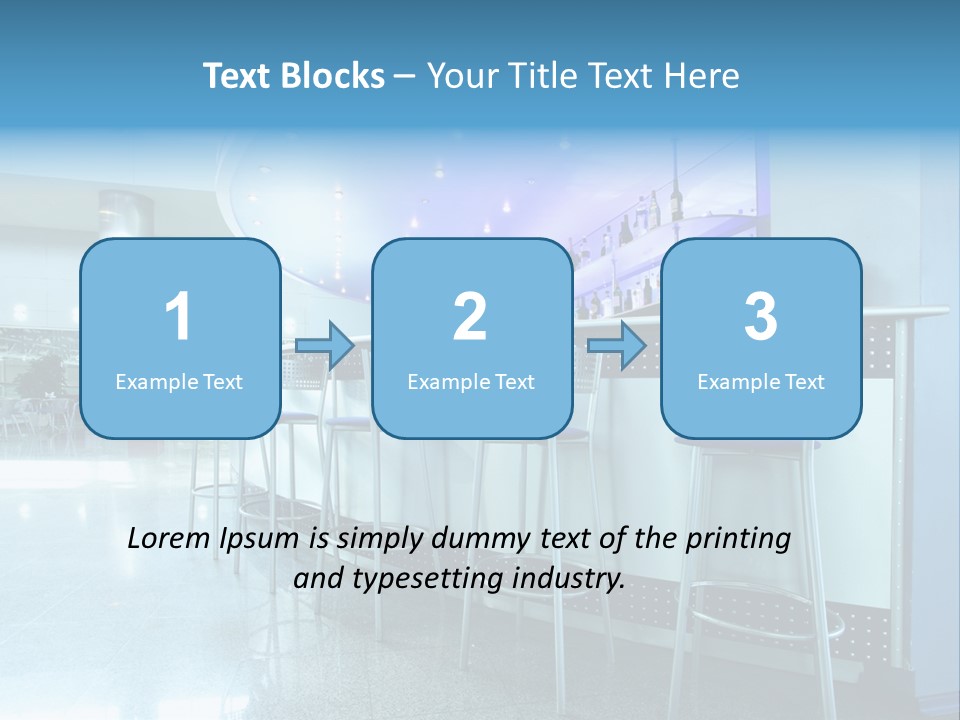 Round Stool Cheers PowerPoint Template
