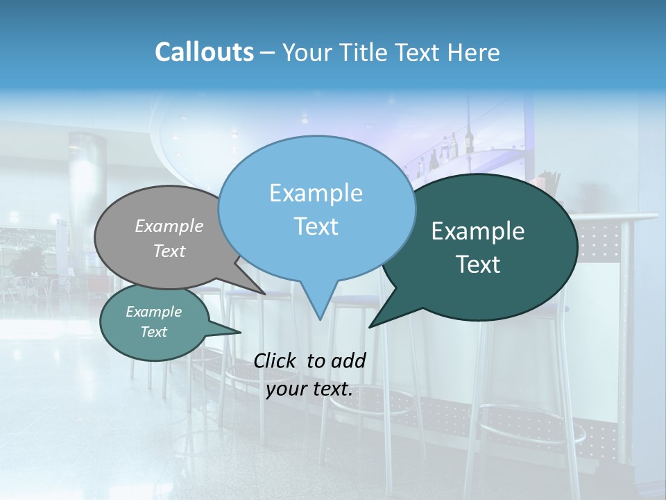 Round Stool Cheers PowerPoint Template