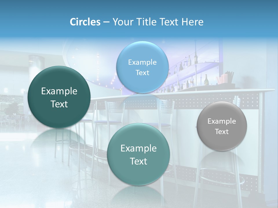 Round Stool Cheers PowerPoint Template