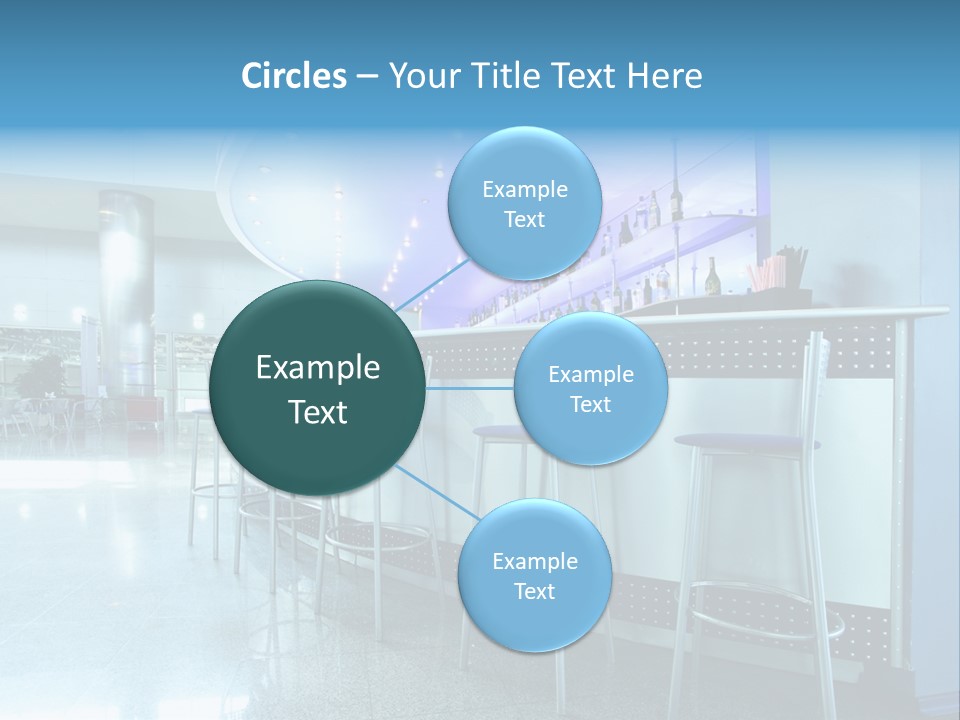 Round Stool Cheers PowerPoint Template