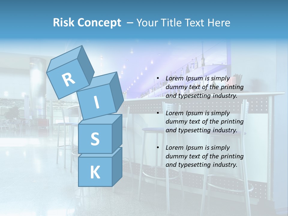 Round Stool Cheers PowerPoint Template