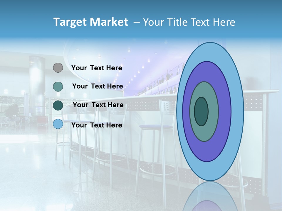 Round Stool Cheers PowerPoint Template
