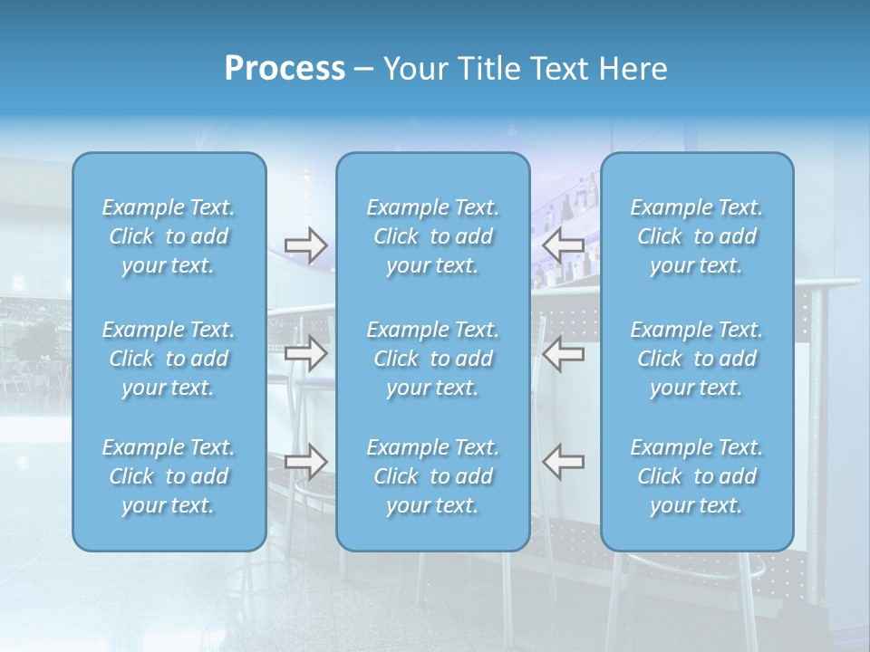 Round Stool Cheers PowerPoint Template