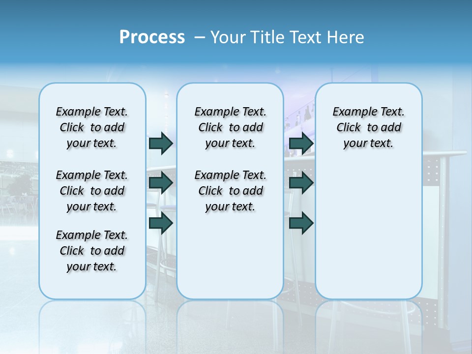 Round Stool Cheers PowerPoint Template