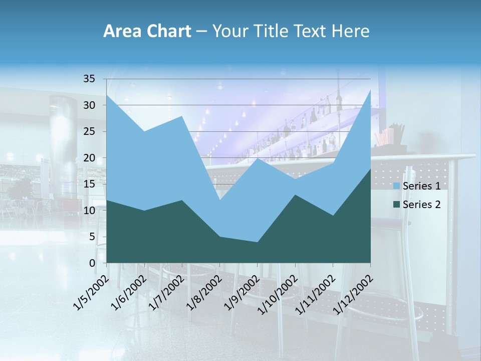 Round Stool Cheers PowerPoint Template
