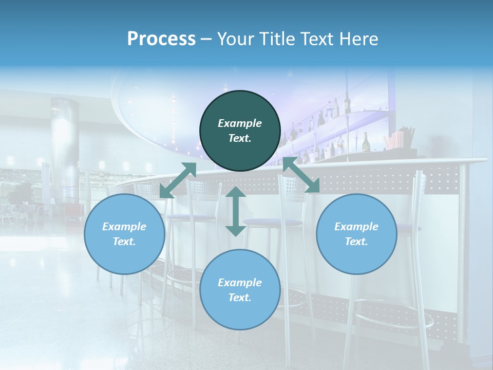 Round Stool Cheers PowerPoint Template