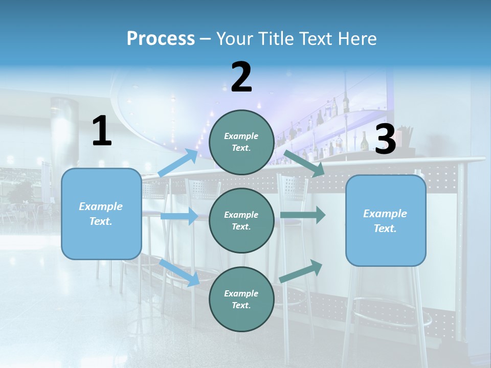 Round Stool Cheers PowerPoint Template