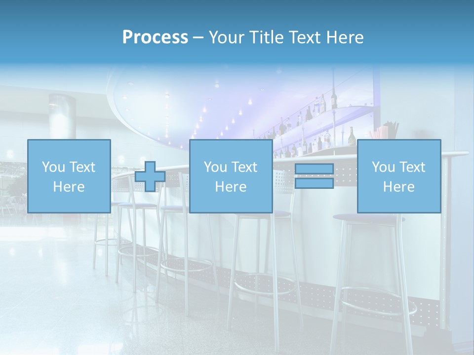 Round Stool Cheers PowerPoint Template