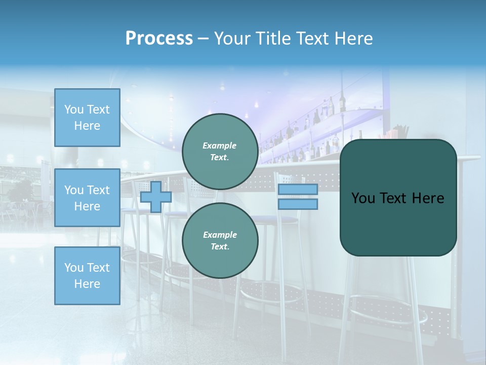 Round Stool Cheers PowerPoint Template