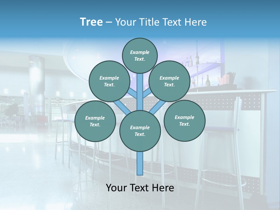 Round Stool Cheers PowerPoint Template