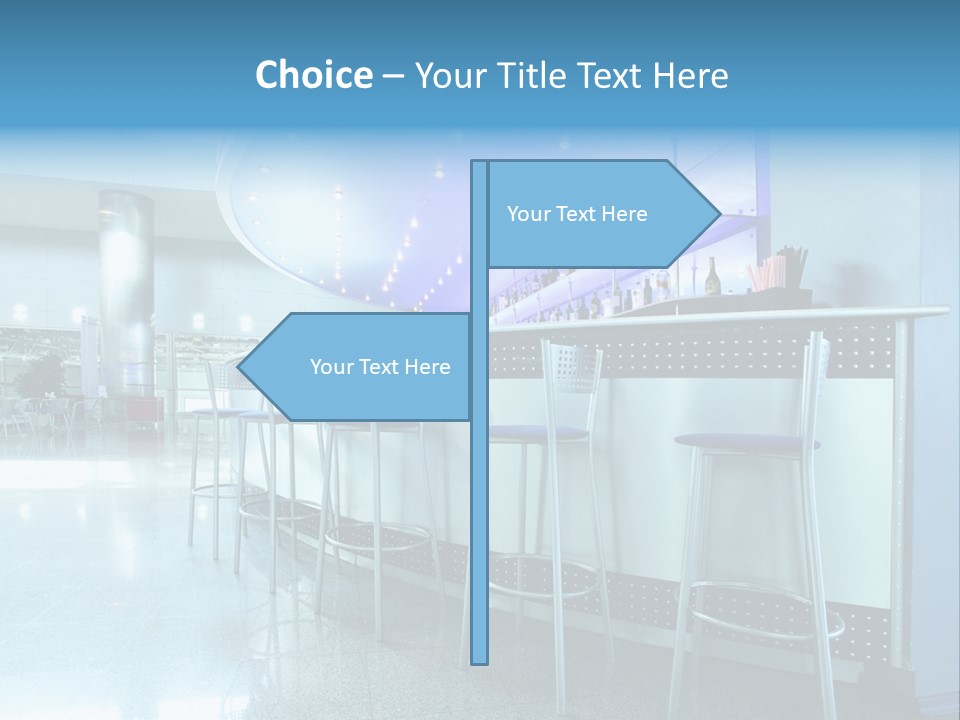 Round Stool Cheers PowerPoint Template