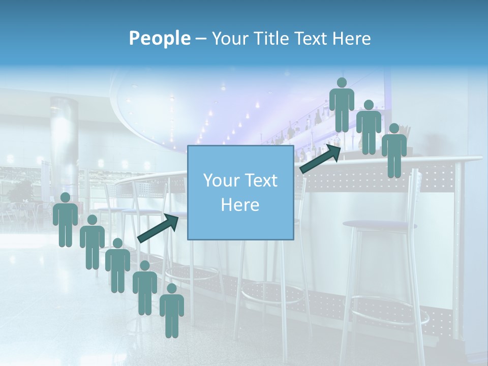 Round Stool Cheers PowerPoint Template