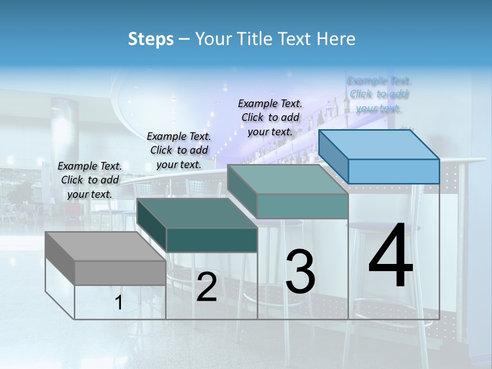 Round Stool Cheers PowerPoint Template