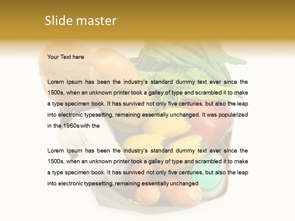 Nutrition Vegetable Egg PowerPoint Template