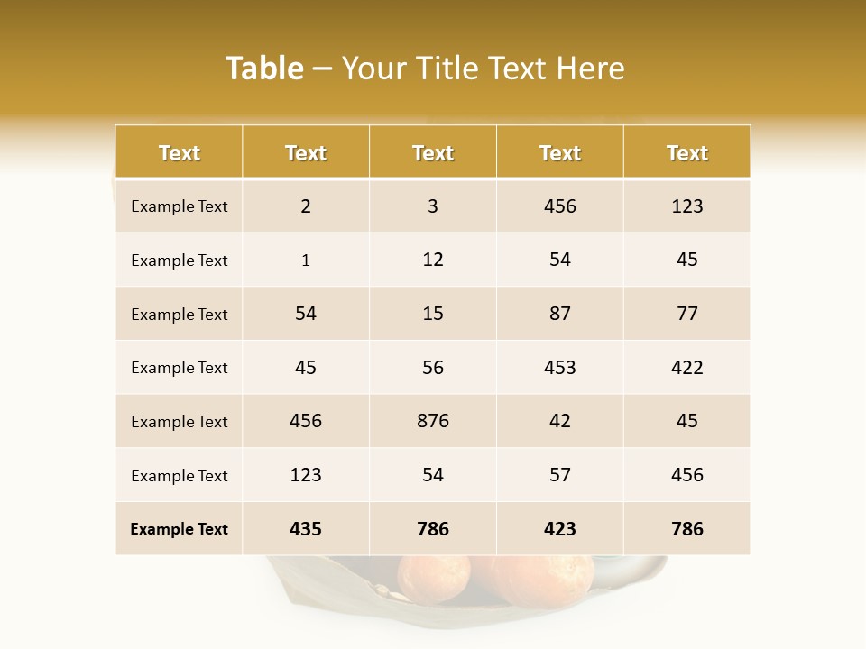 Nutrition Vegetable Egg PowerPoint Template