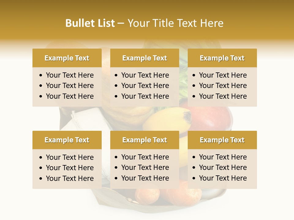 Nutrition Vegetable Egg PowerPoint Template