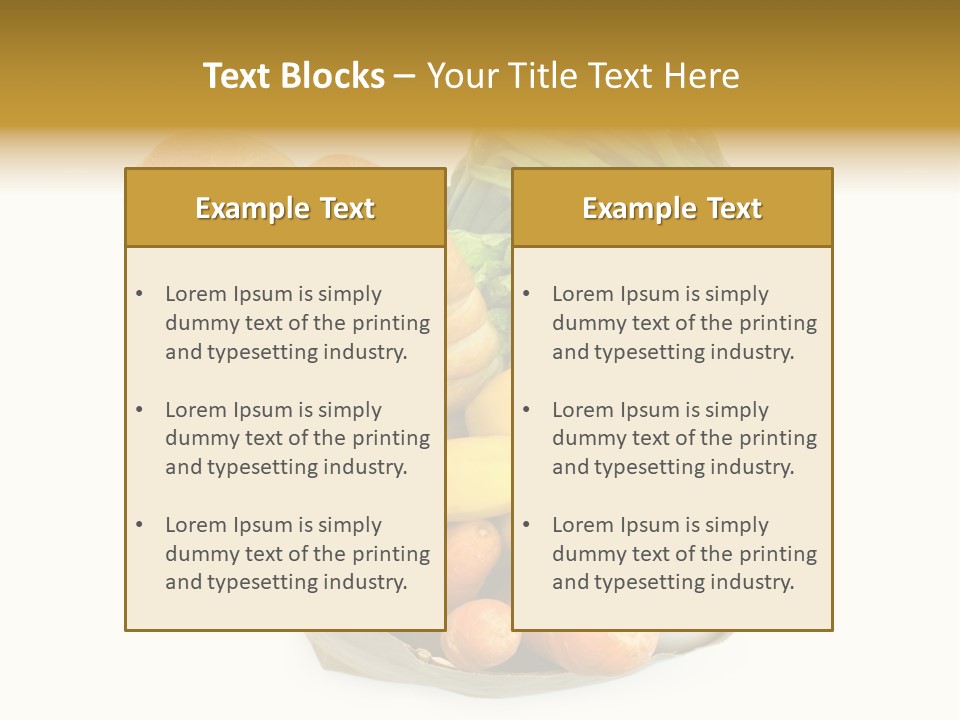 Nutrition Vegetable Egg PowerPoint Template
