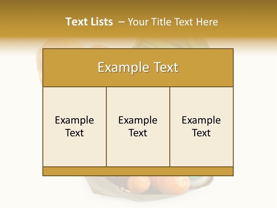 Nutrition Vegetable Egg PowerPoint Template