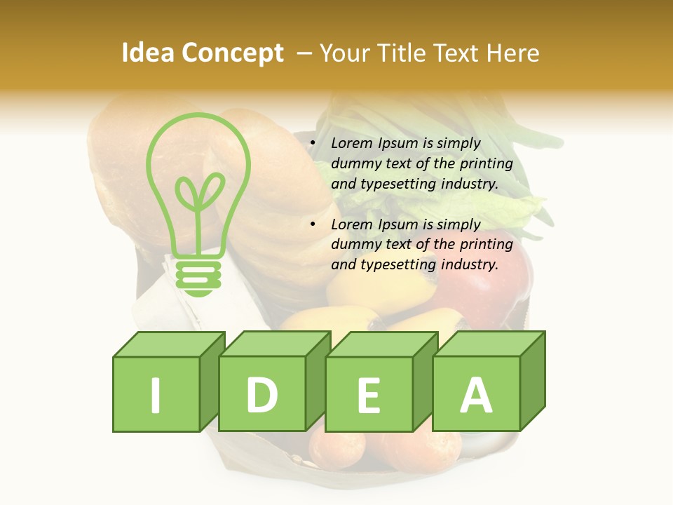 Nutrition Vegetable Egg PowerPoint Template