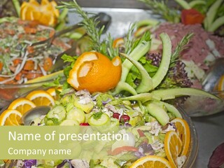 Selection Hotel Eating PowerPoint Template