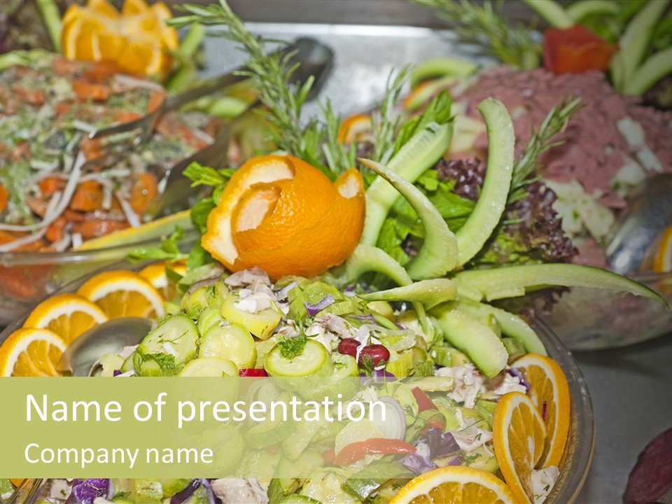 Selection Hotel Eating PowerPoint Template