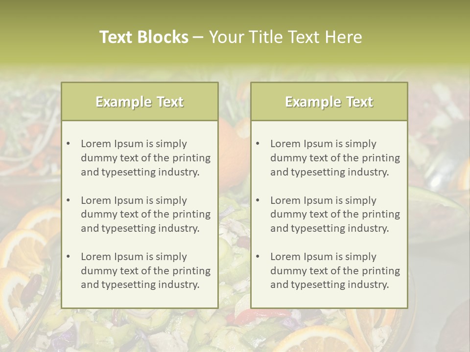 Selection Hotel Eating PowerPoint Template