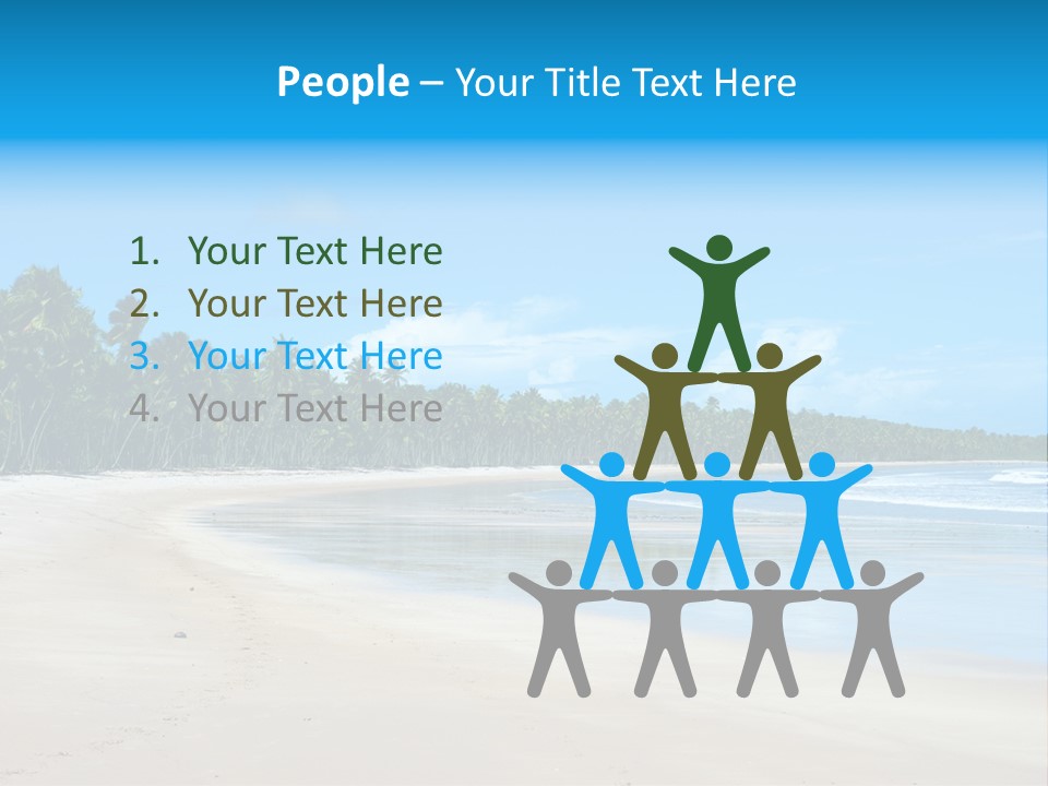 Success Achieved Men PowerPoint Template