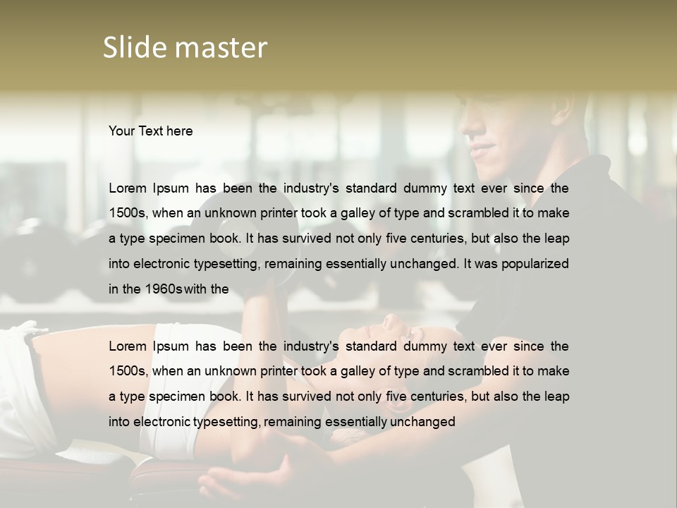 Recreation Workout Lift PowerPoint Template