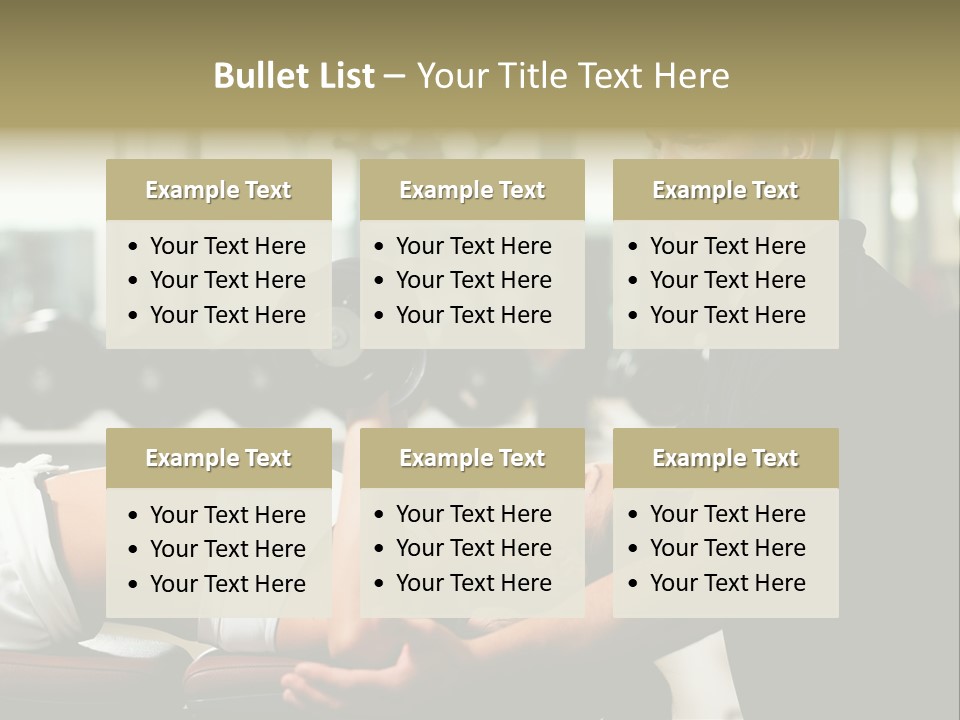 Recreation Workout Lift PowerPoint Template