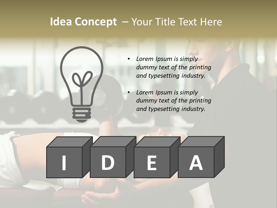 Recreation Workout Lift PowerPoint Template