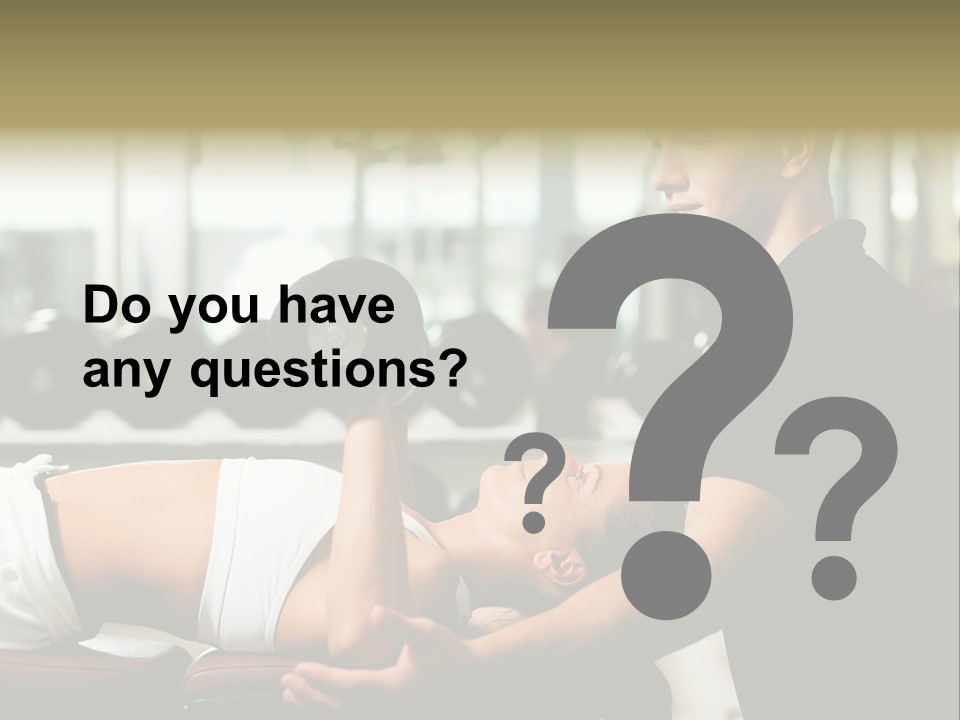 Recreation Workout Lift PowerPoint Template