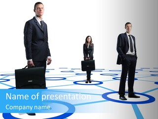 Man Business Marketing PowerPoint Template