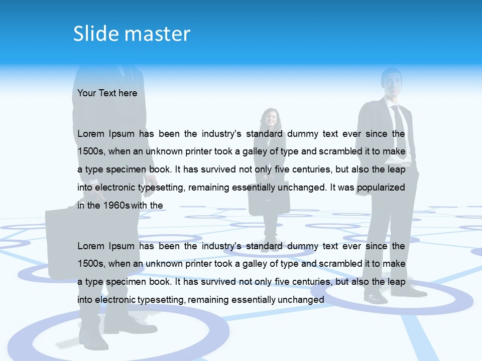 Man Business Marketing PowerPoint Template