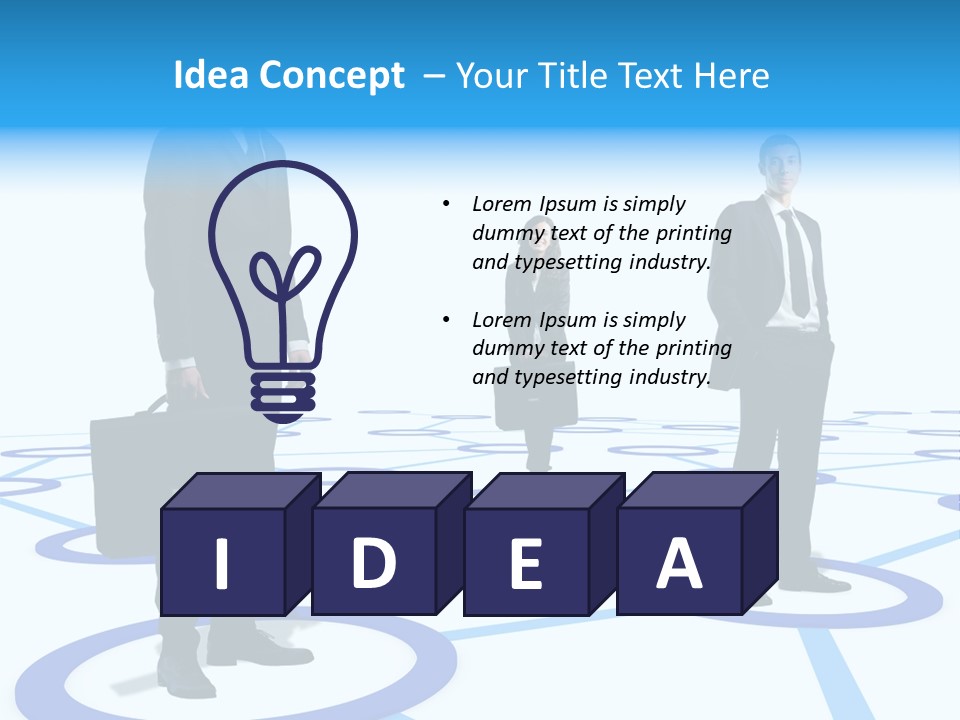 Man Business Marketing PowerPoint Template