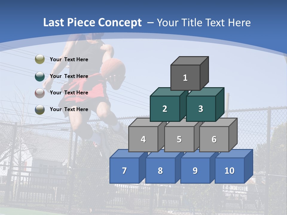 Victory Basket Exercise PowerPoint Template
