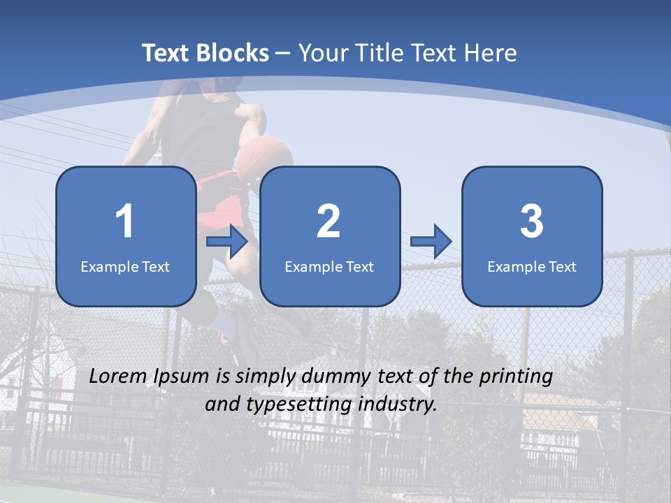 Victory Basket Exercise PowerPoint Template