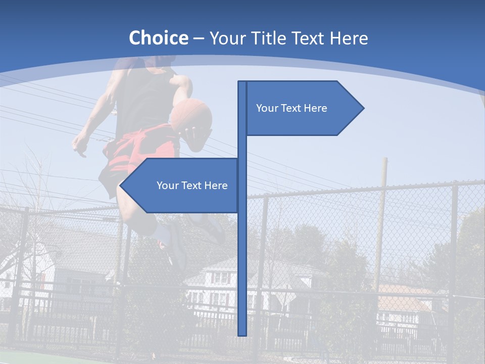 Victory Basket Exercise PowerPoint Template