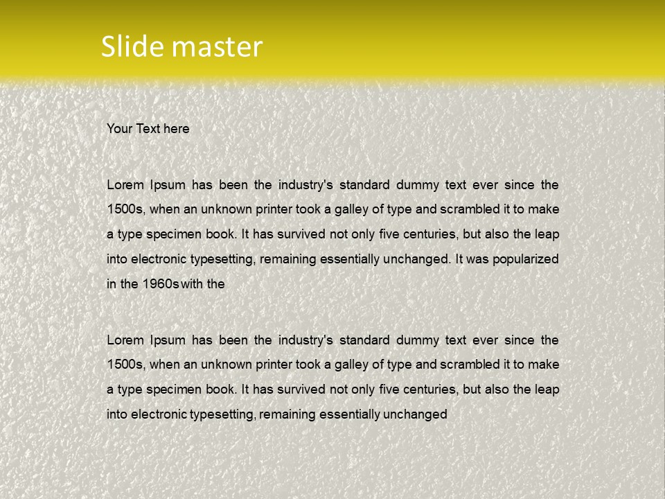 Grunge Material Stucco PowerPoint Template