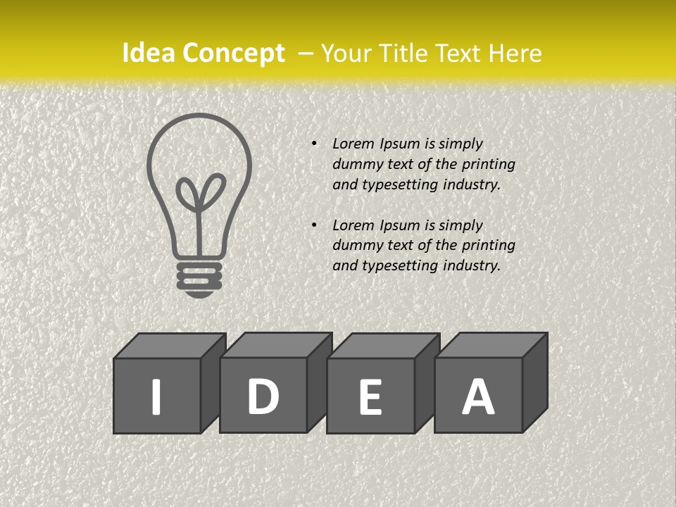 Grunge Material Stucco PowerPoint Template