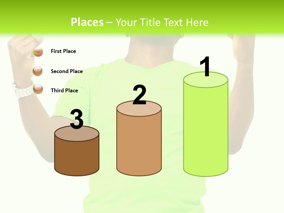 Success Achieved Men PowerPoint Template