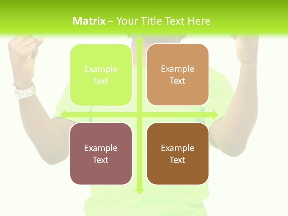 Success Achieved Men PowerPoint Template