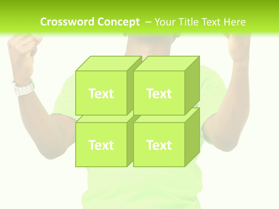 Success Achieved Men PowerPoint Template