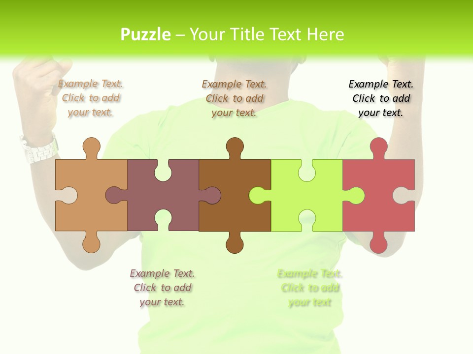 Success Achieved Men PowerPoint Template