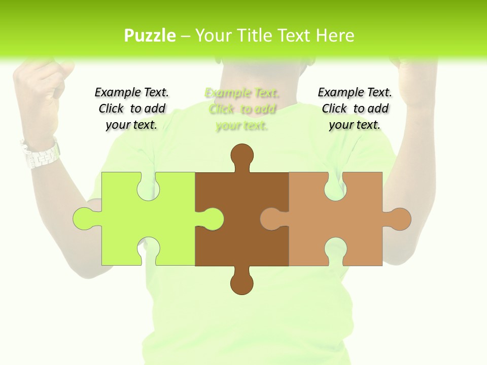 Success Achieved Men PowerPoint Template