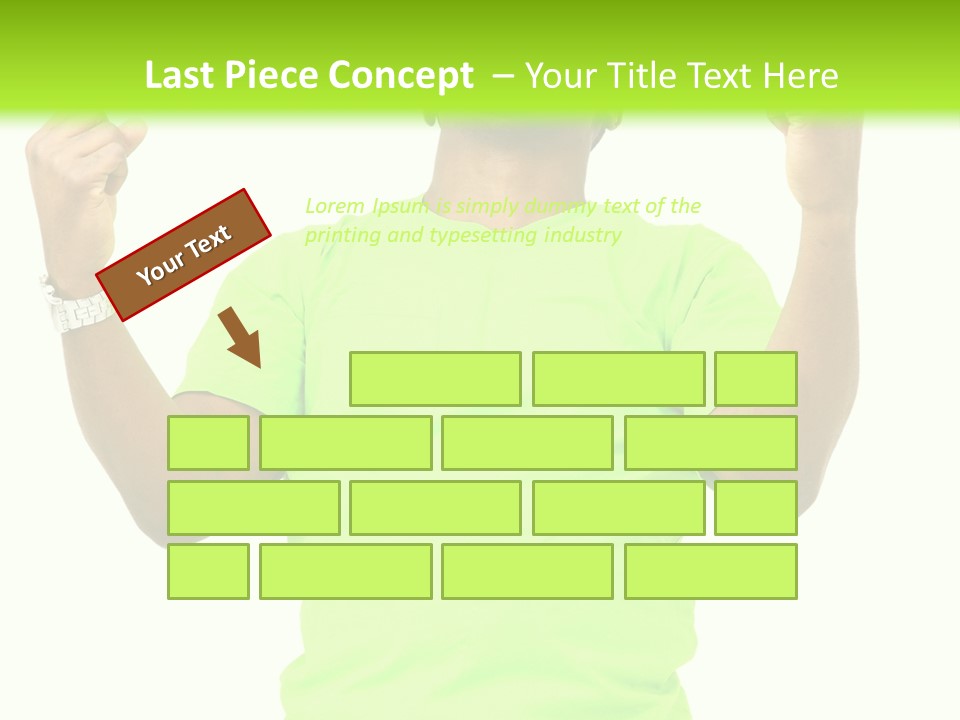 Success Achieved Men PowerPoint Template