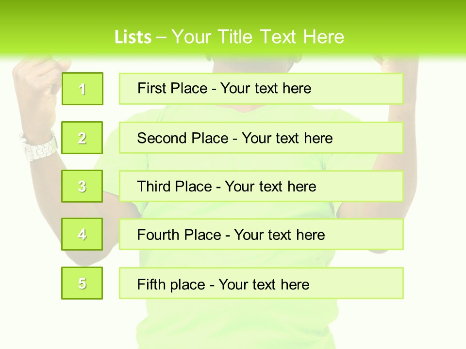 Success Achieved Men PowerPoint Template