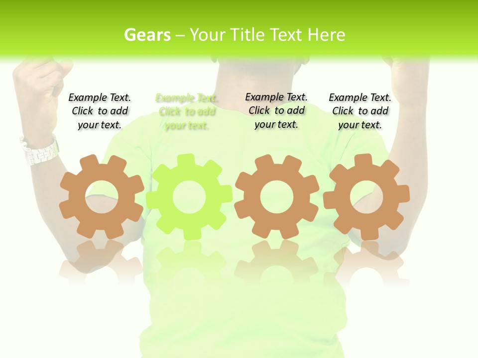 Success Achieved Men PowerPoint Template