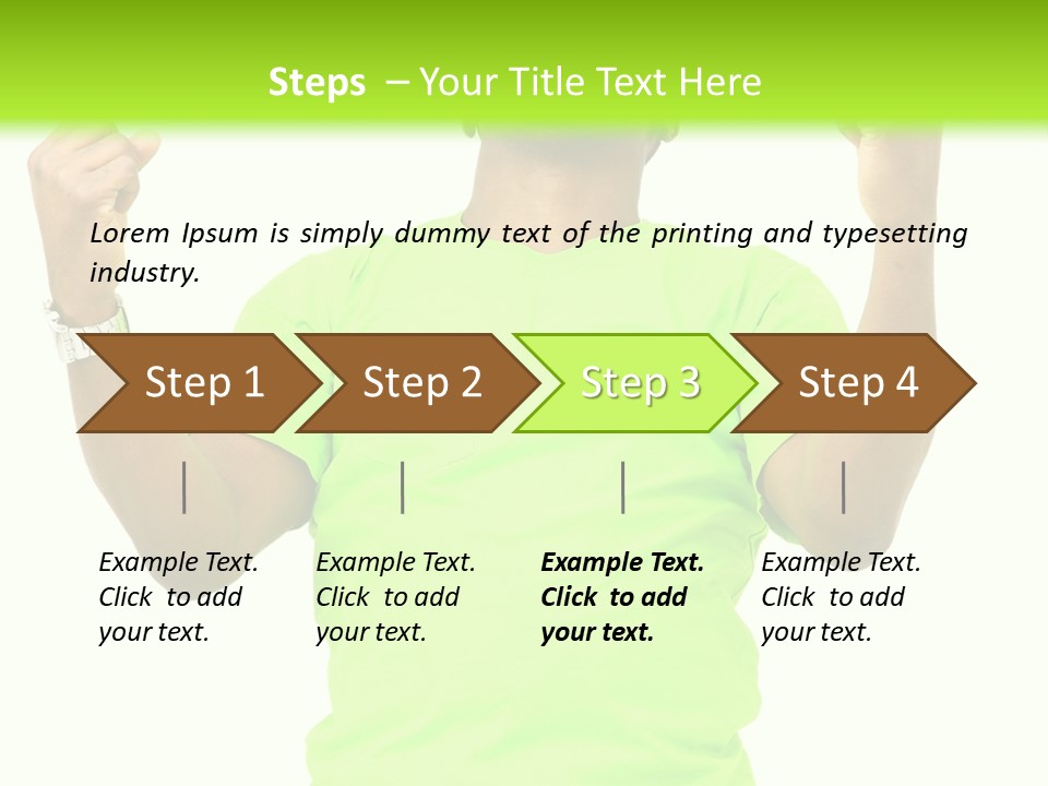 Success Achieved Men PowerPoint Template
